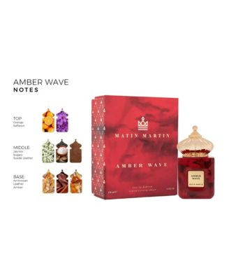 Matin Martin Amber Wave - Amber Woody Fragrance For Women and Men - Perfume for Men with Leather Notes - Arabian Perfume for Women - Unisex - 3.4 oz