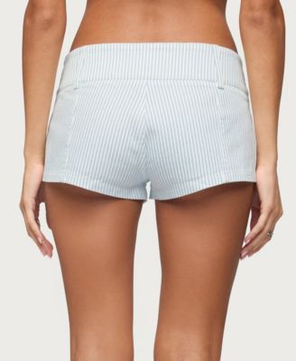 Women's Myah Pinstripe Micro Shorts