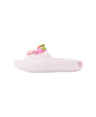 Little Girls Girls  EVA Slide – Lightweight Comfy Slide Sandals with Strawberry Charms