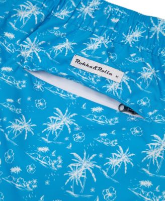 Men's Compression Liner Swim Trunks with Back Zipper Pocket