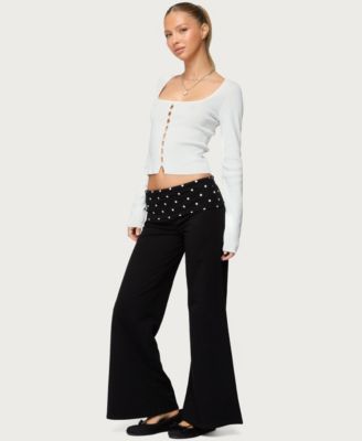 Women's Deane Button Cutout Square Neck Top