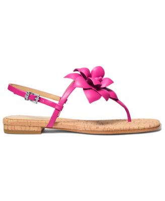 MICHAEL Women's Jacie Buckle Thong Flat Sandals