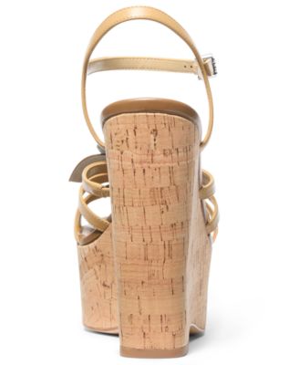 MICHAEL Women's Jacie Platform Wedge Heel Sandals