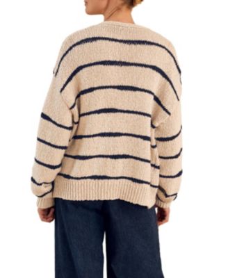 Women's Long Sleeve Drop Stitch Cardigan