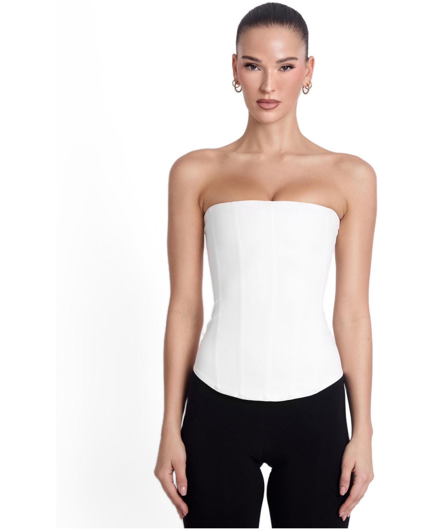 Women's Sphynx Satin Corset Top