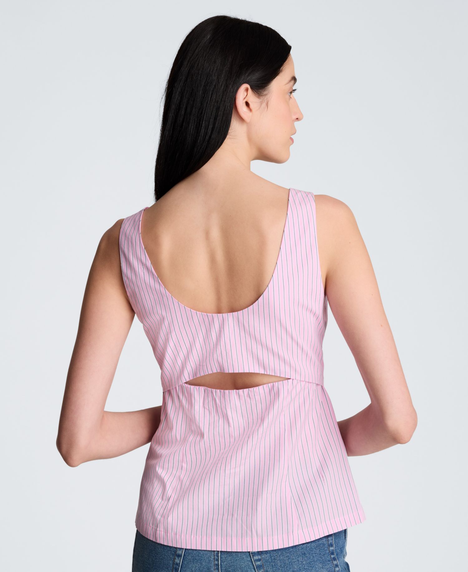Women's Fitted Sleeveless Bodice with Back Cut out