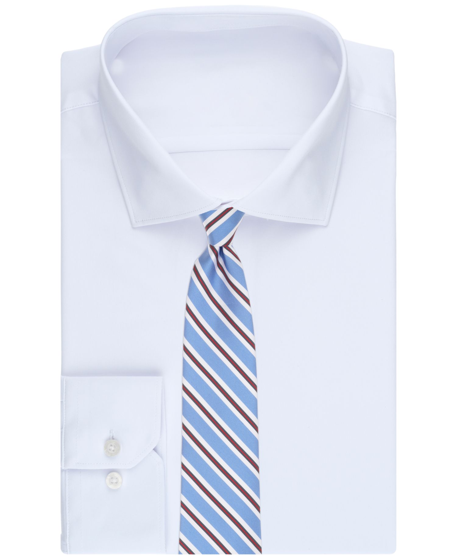 Men's Double Stripe Pattern Classic Tie