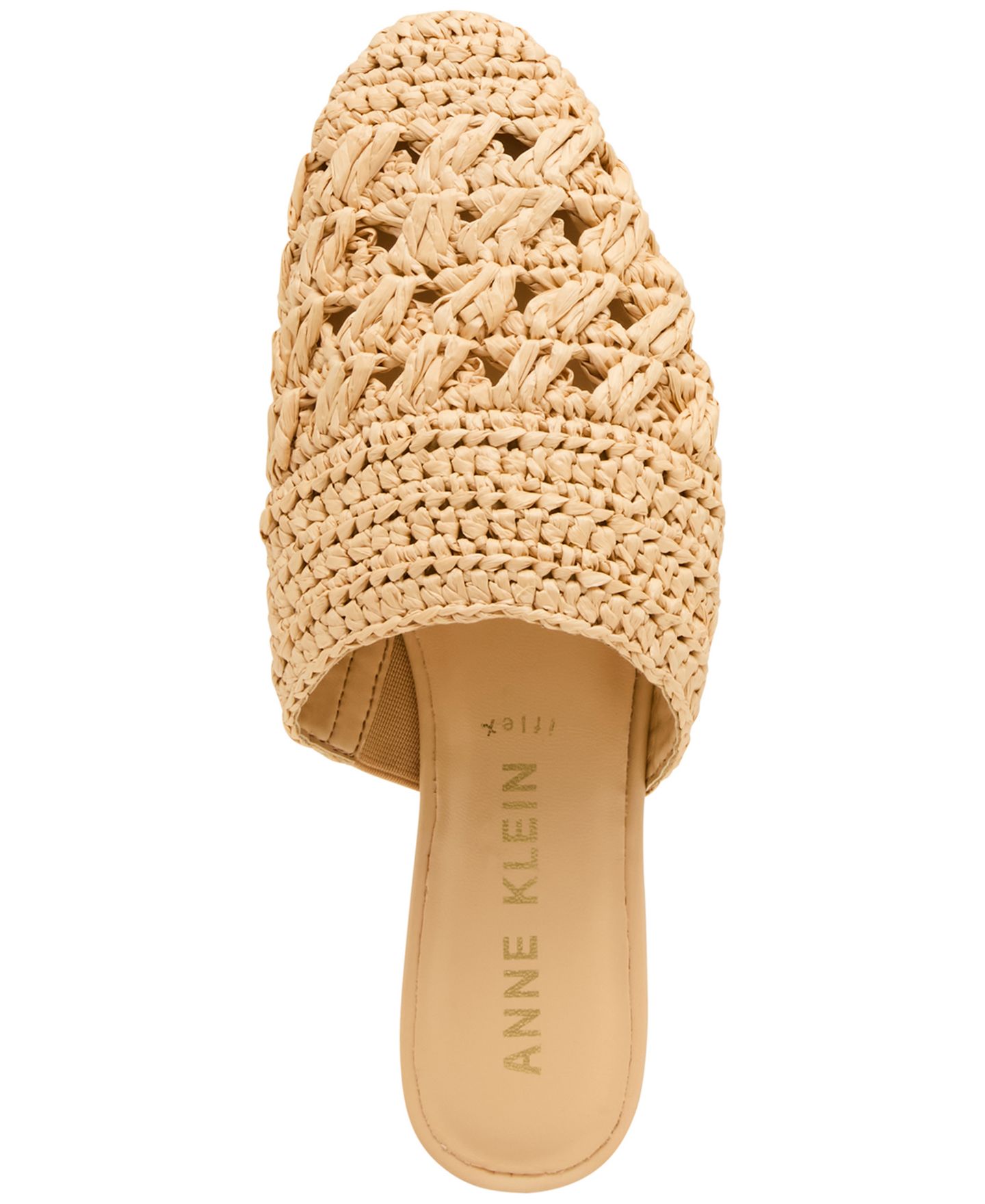 Женские сабо Anne Klein Sam Woven Crafted Slip On Mules, цвет: Натуральный — фото 4