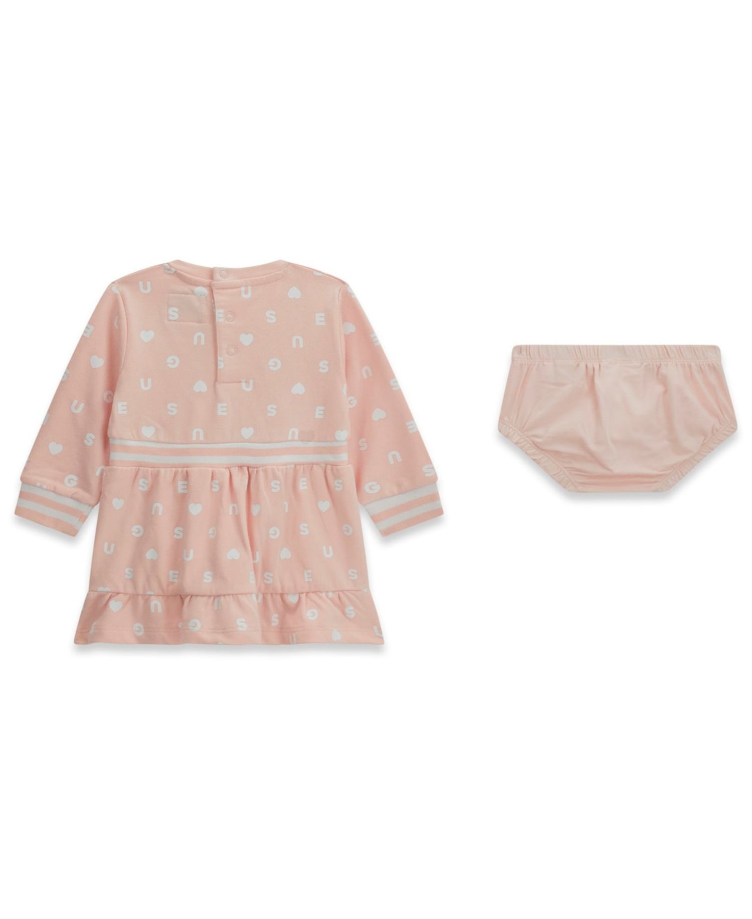Baby Girls' Long-Sleeve Dress and Matching Bloomer