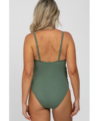 Maternity Smocked One-Piece Swimsuit