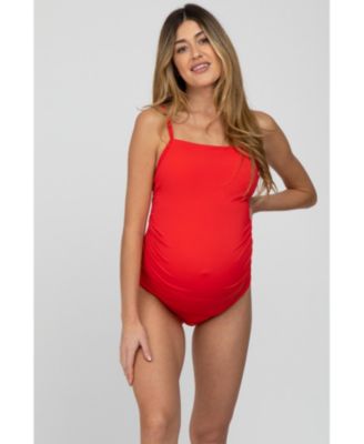 Maternity Smocked One-Piece Swimsuit