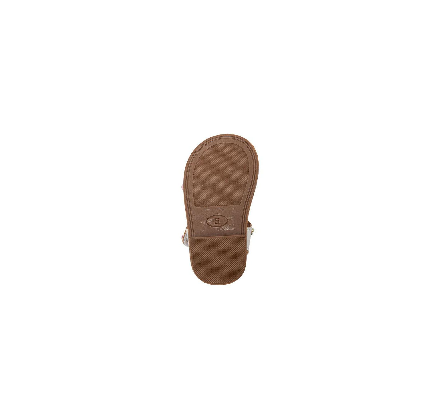 Big Girls Fashion Sandals - Dressy Shoes with Glitter Braid and Bracelet Accent