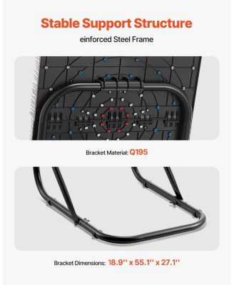 Axe Throwing Game, Plastic Bristle Target with 8 Axes and Foldable Steel Frame for Indoor and Outdoor Play