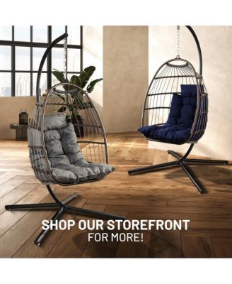 Egg Swing Chair - Indoor/Outdoor Hanging Chair with Stand