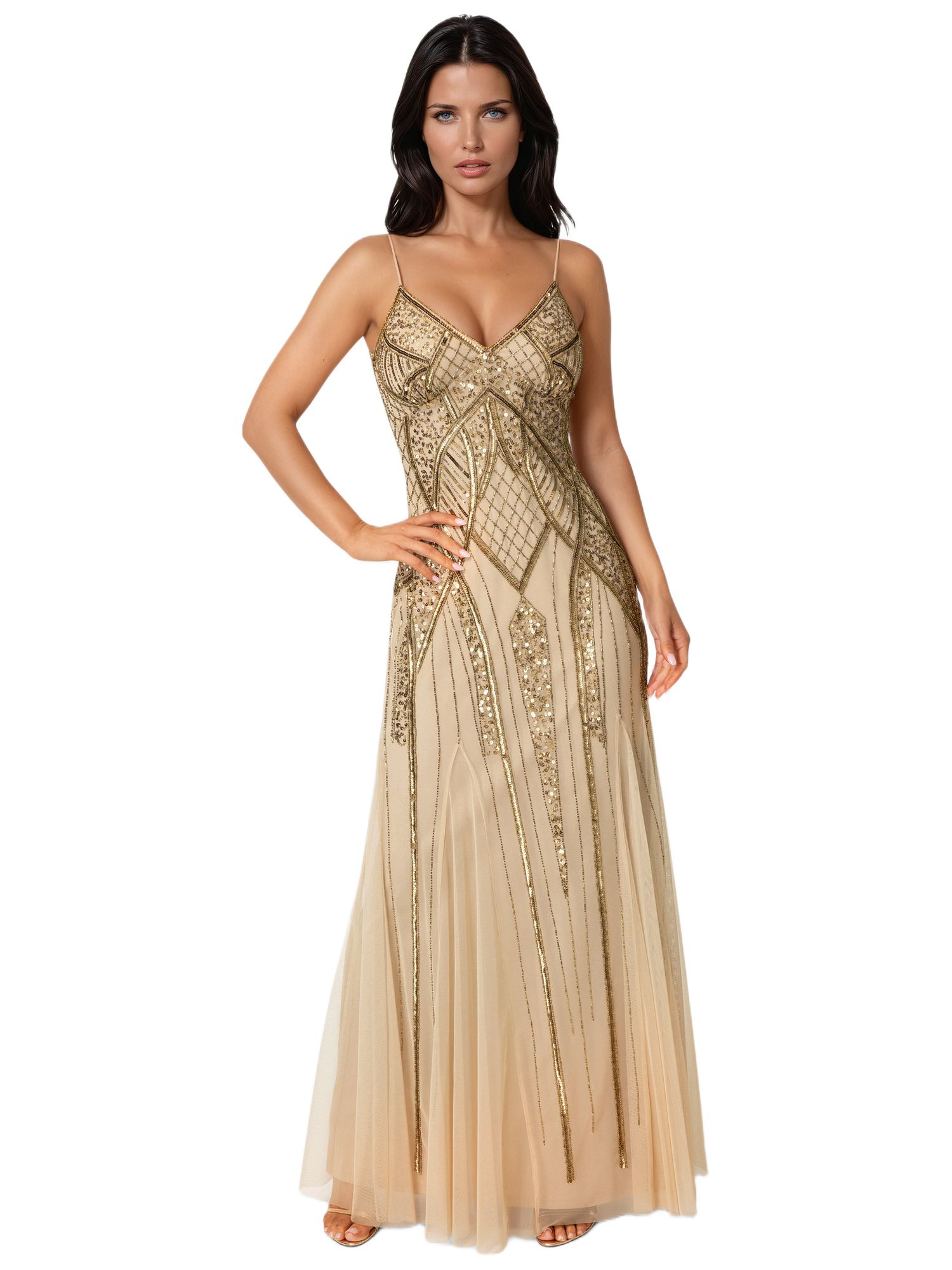 Women's Beaded Gown