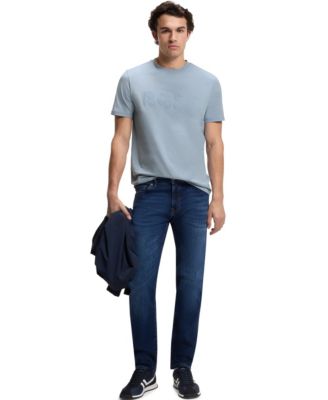 Men's Cotton-Jersey Large Logo Print T-Shirt