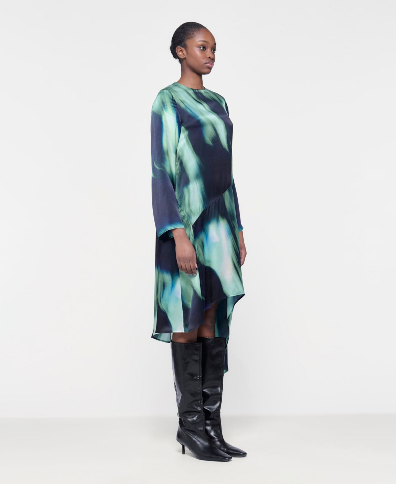 Women's Printed Paneled Dress