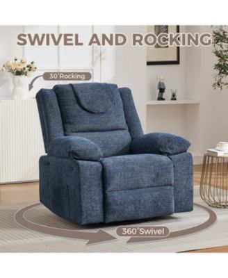 Adults Oversized Rocking Nursery Glider Recliner Chair