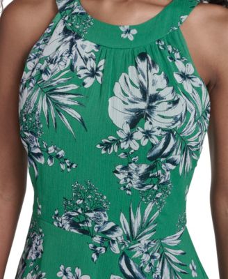 Tommy Hilfiger Women's Halter Neck Tiered Maxi Dress - Macy's