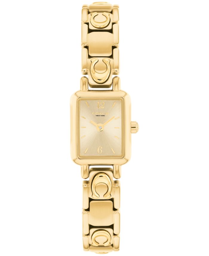 COACH Women's Mara Gold Tone Stainless Steel Bracelet Watch, 15.5mm