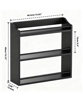 3-Tier Bamboo Spice Rack: Saves Space, Organizes Kitchen, Bathroom