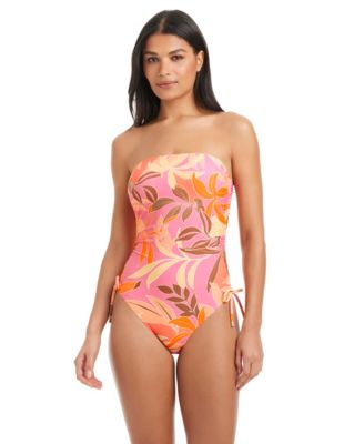 Women's Bandeau Neck One-Piece Swimsuit