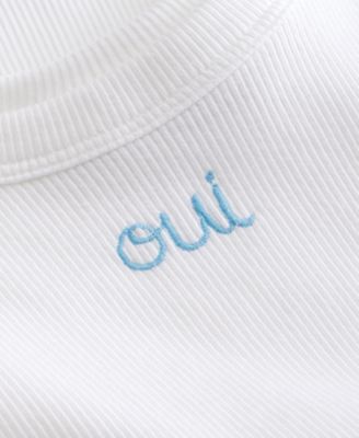 Women's Embroidered "Oui" Tank Top