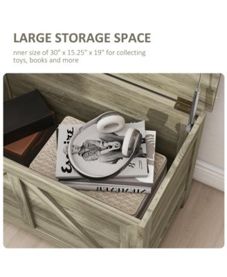 19" Farmhouse Storage Chest Organizer,