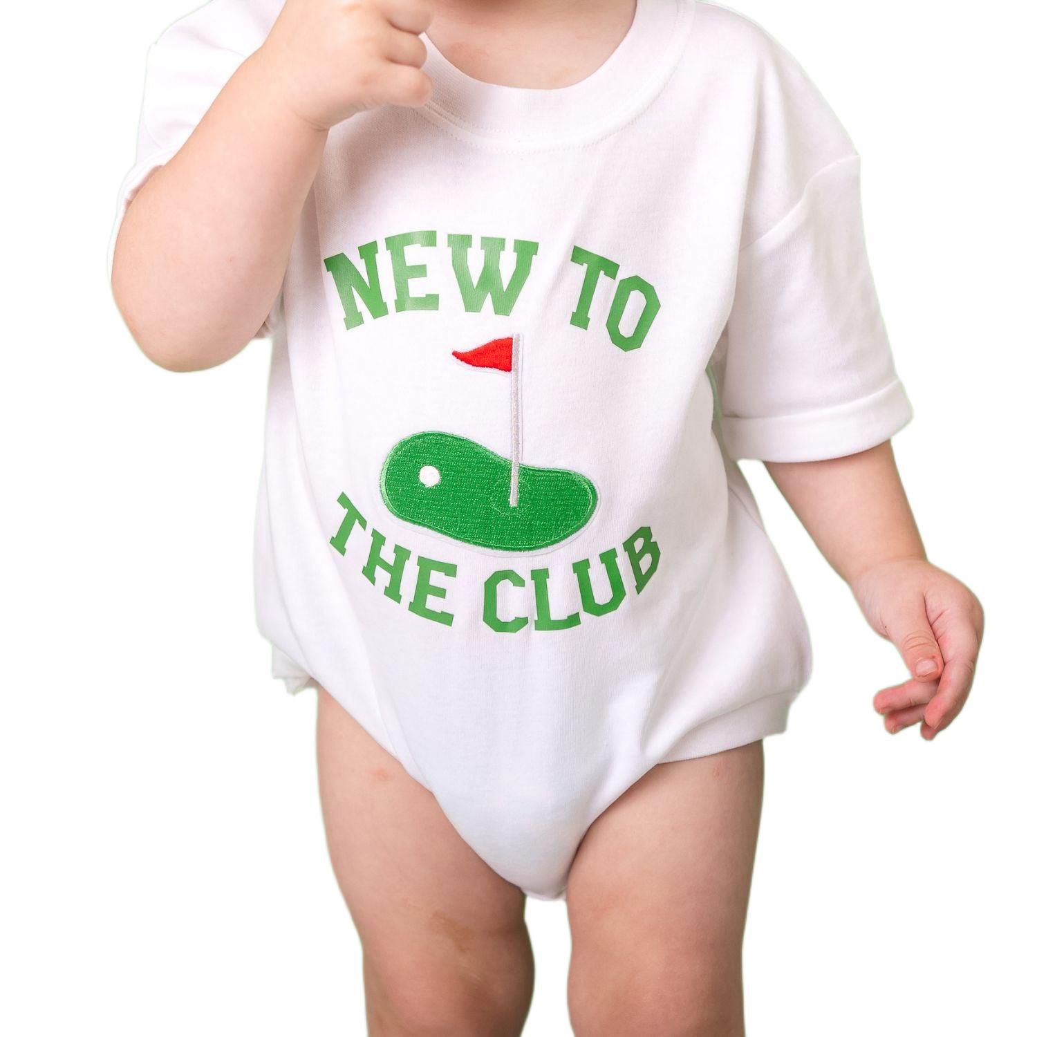 Baby Boys New To The Club Patch Short Sleeve Romper
