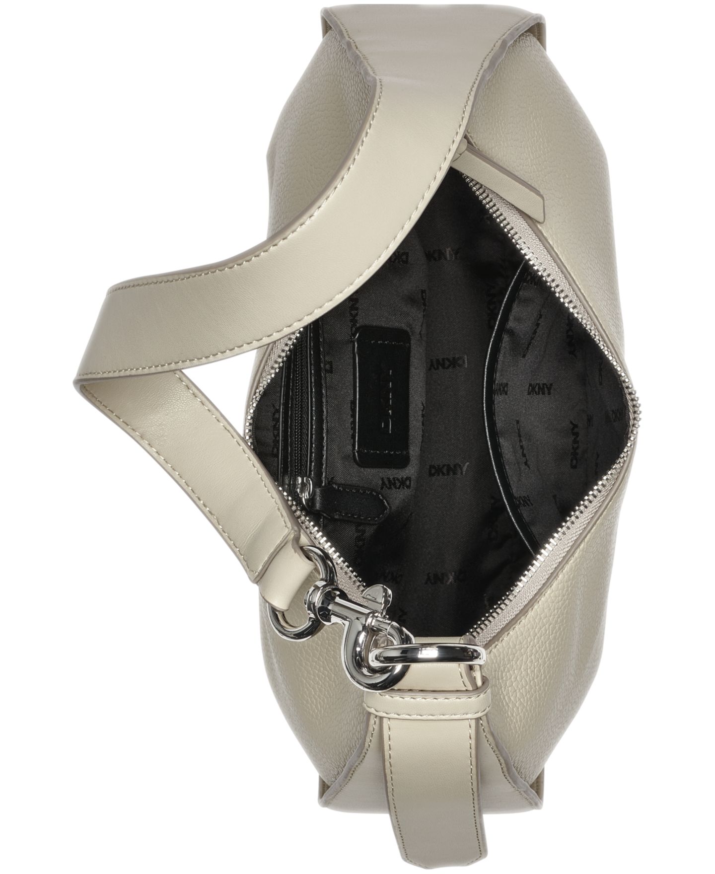Женская сумка DKNY Thyme Medium Hobo, цвет: Светлый серо-коричневый — фото 5