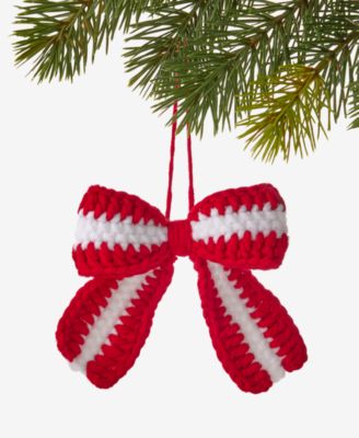 Merry Magic Nit Crochet Bow Ornament