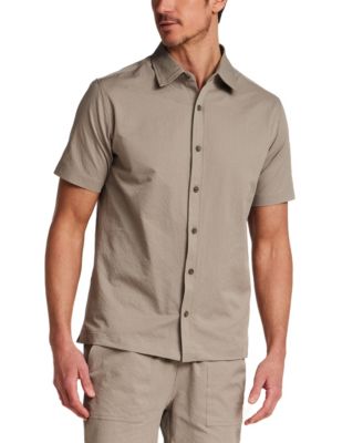 Men's Short-Sleeve Mini Seersucker Shirt