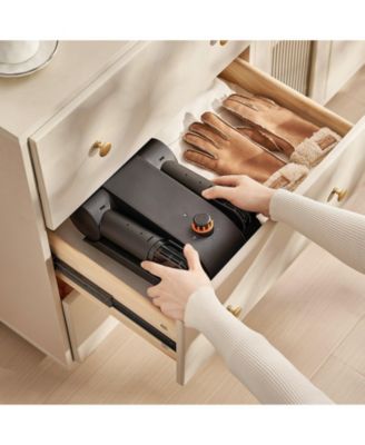 180degree(s) Foldable 2-Tube Shoe Dryer with Timer, Portable Boot Dryer with Heat Blower, V0 Flame-Retardant PP