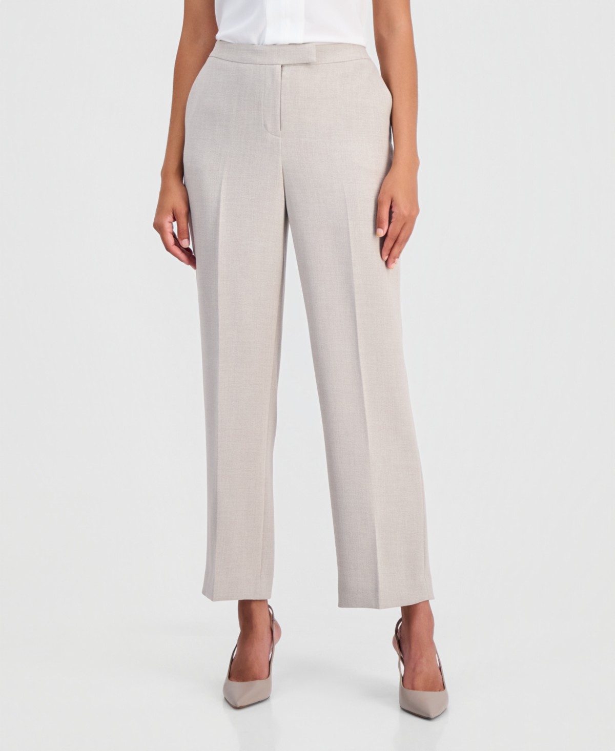 Женские брюки Kasper Women's High-Rise Extended-Tab Stretch Pants, Regular & Petite — фото 1