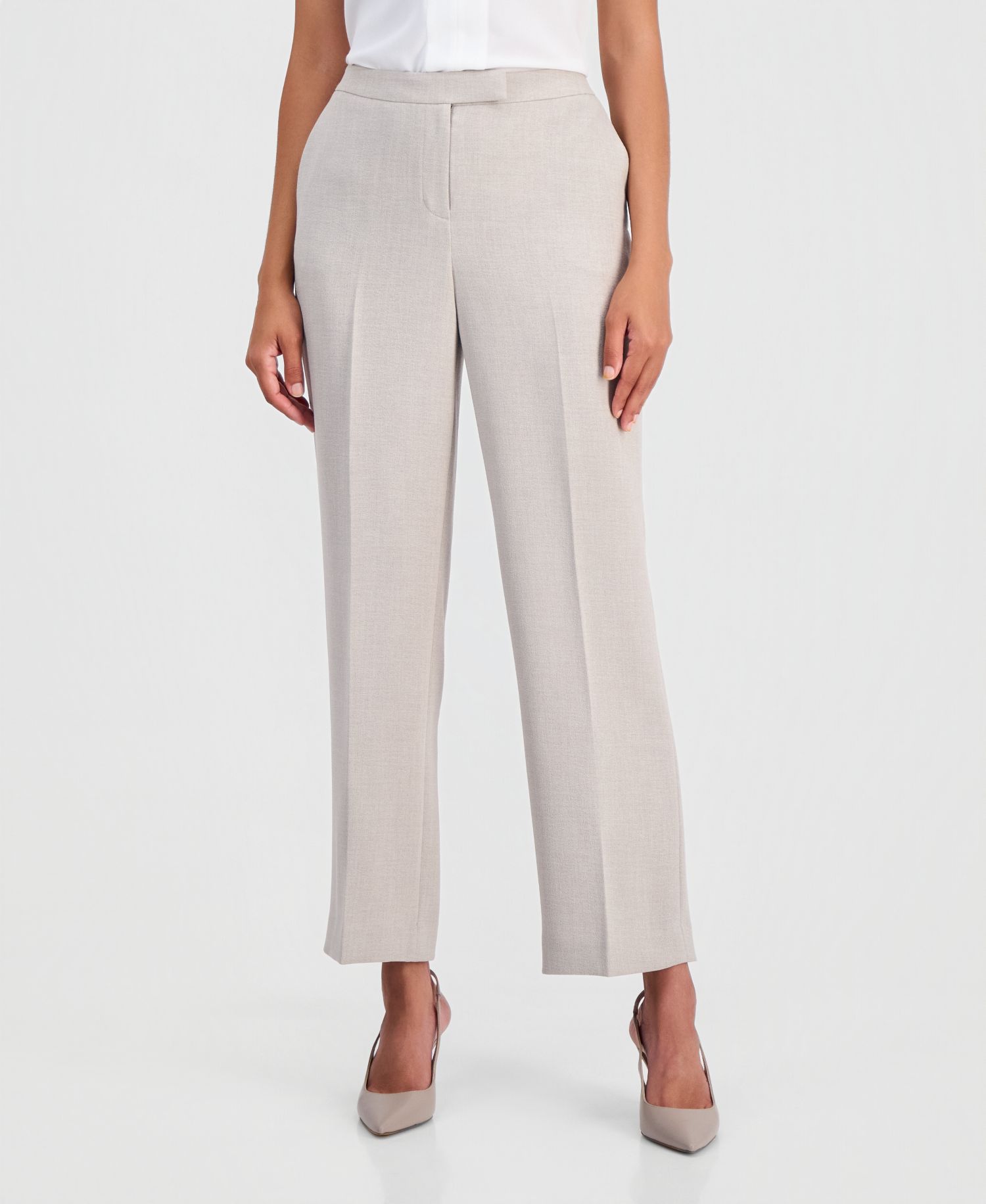 Women's High-Rise Extended-Tab Stretch Pants, Regular & Petite