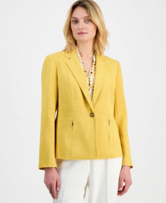 Petite Blend One-Button Jacket