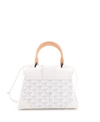 Mini Saigon Top Handle Bag Coated Canvas with Leather