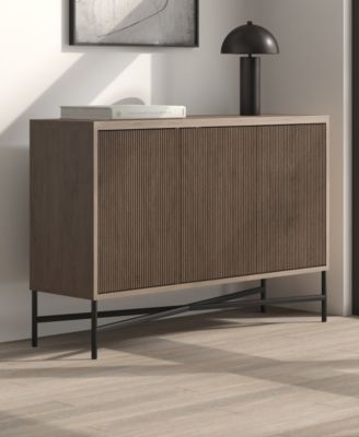 Brighton 48" Wide Rectangular Fluted Buffet Table