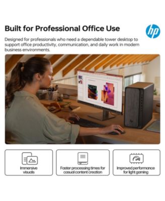 OmniDesk Tower Desktop AMD Ryzen 7 32GB RAM AMD Radeon Graphics 1TB SSD Storage Windows 11 Home