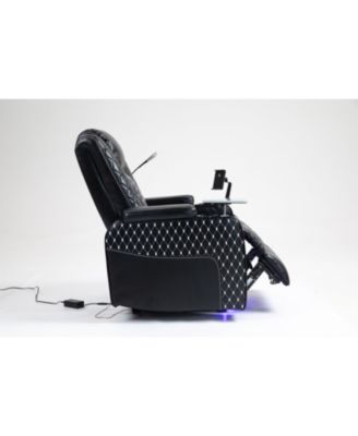 Power Zero Gravity Recliner with Multifunctional Features - Storage Armrest & Cup Holder - Laptop Table & Phone Holder- Reading Light