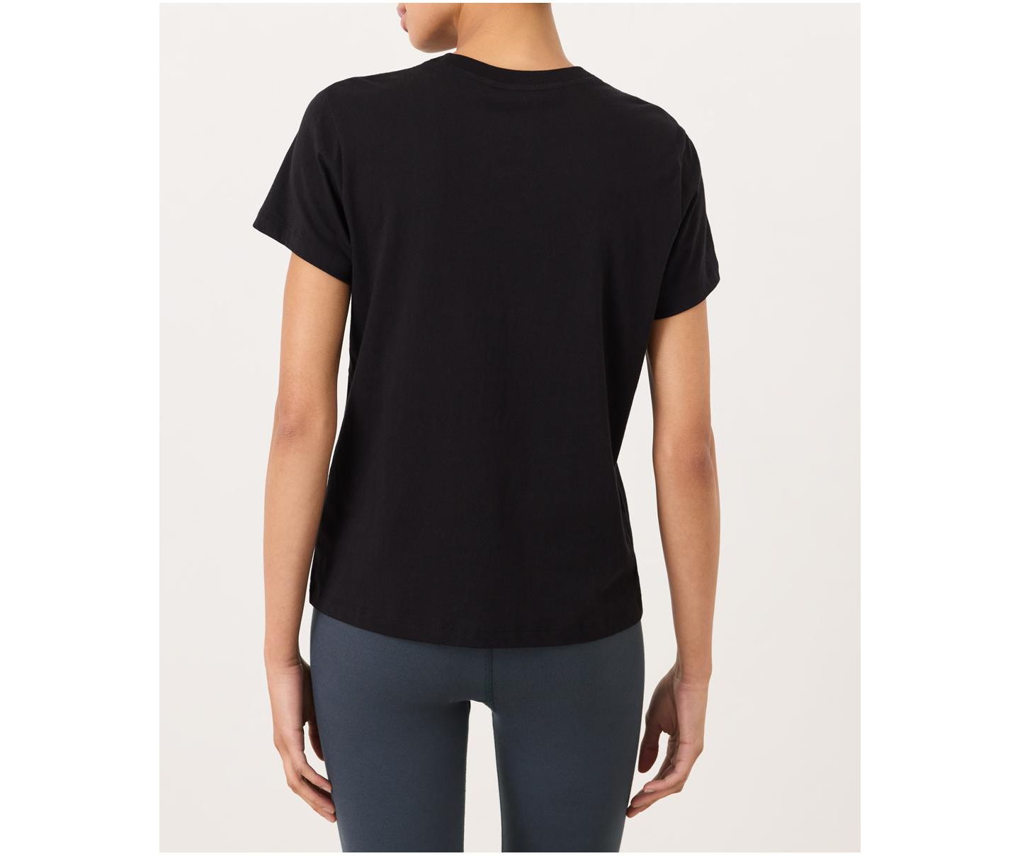 Женская футболка Pact Organic Cotton Essential Crewneck, цвет: Чёрный — фото 3