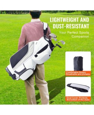 Golf Cart Bag, 14-Way Divider Top, 36", 13 Pockets, Premium Nylon, Handles, Dust Cover & Detachable Straps.