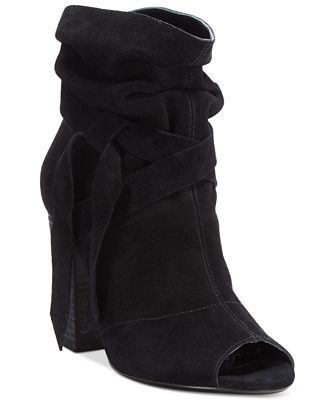 nine west booties block heel