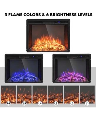 26 Inch Recessed Electric Fireplace heater W/ Remote Control