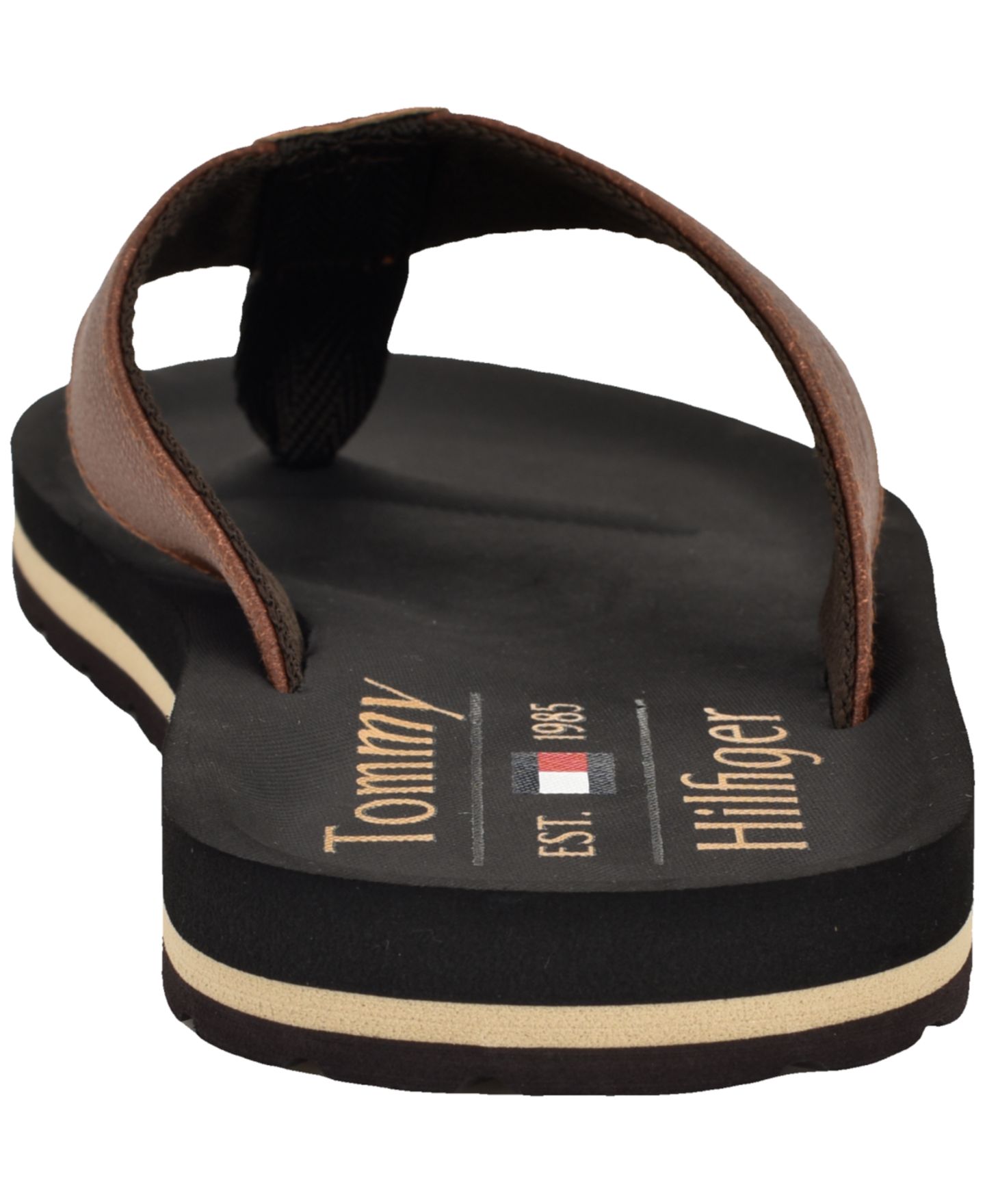 Мужские сандалии Tommy Hilfiger Odunan2 Flip Flop Sandal, цвет: Коньячный / Кофейный — фото 3