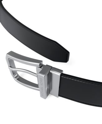 Men's Gunmetal Buckle Leather Belt