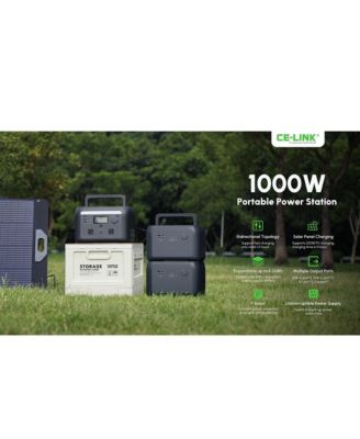 614Wh-1000W Portable Power Station with Bidirectional Fast AC Charging