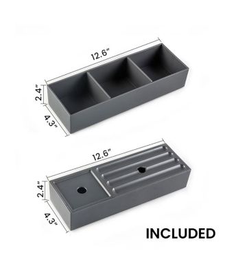 36'' Floating Bathroom Vanity with Integrated Ceramic Sink, Modern Wall Mounted Bathroom Vanity without Faucet, Pre-assembled