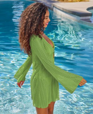 Women's Crocheted Cover-Up Dress