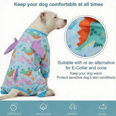 Cotton Polyester Calming Dog Onesie for All Seasons - Stress Relief, Comfort, and Easy Care